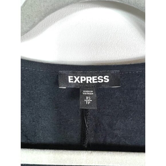Express black‎ low cut sweater NWT - Picture 4 of 8